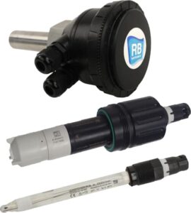 Magmeter, chloorsensor en pH-elektrode